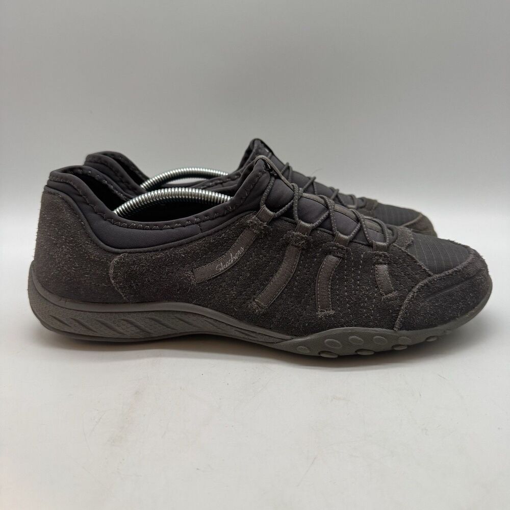 Skechers 22478 Relaxed Fit Memory Foam Women's 10 Gray Slip-On Comfort Shoes